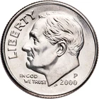 2000-P Mint State Roosevelt Dime 10C