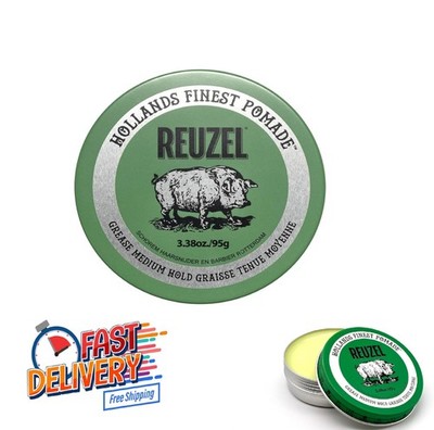 Reuzel Green Medium Hold Grease Pomade 4 oz 113g