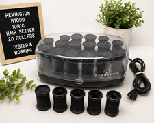 Remington H1090 Ionic Hair Setter Hot Rollers 20 Curlers Heated Tested Works