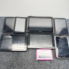 Mixed Tablet Lot 8 Samsung Nook Visual Land Tmax Sylvania For Parts Or Repair