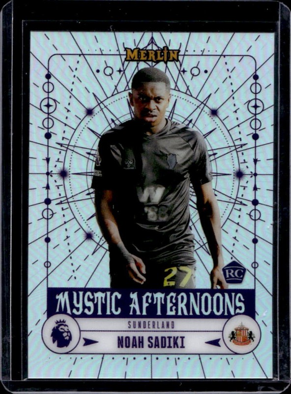 2026 Topps Merlin Premier League Noah Sadiki Mystic Afternoons RC Rookie #MA-17