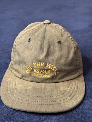 Vans Off The Wall Soft Top Skate Hat Adjustable Olive Green Fade 