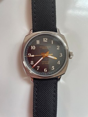 Duckworth Prestex Verimatic Black Automatic Watch, Box & Papers, Excellent