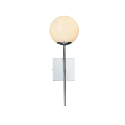 Living District Neri 1 Light 6" Wall Sconce, Chrome/White - LD2360C - Picture 1 of 1