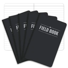 Elan Publishing Company Field Notebook/pocket Journal - 3.5x5.5 - Black - Lined