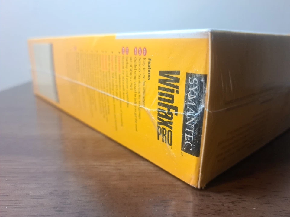 Symantec WinFax Pro Version 9.0 BRAND NEW FACTORY SEALED vintage Windows PC - Image 3 of 4
