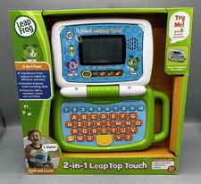 LeapFrog 2-in-1 LeapTop Touch - Green (80-600900) - Brand NEW Damaged Box