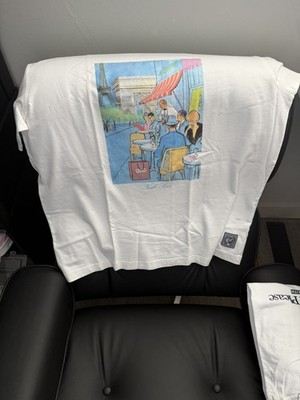 Kith Paris Cafe Painting Vintage Tee XL NWT Very Rare Instore Only