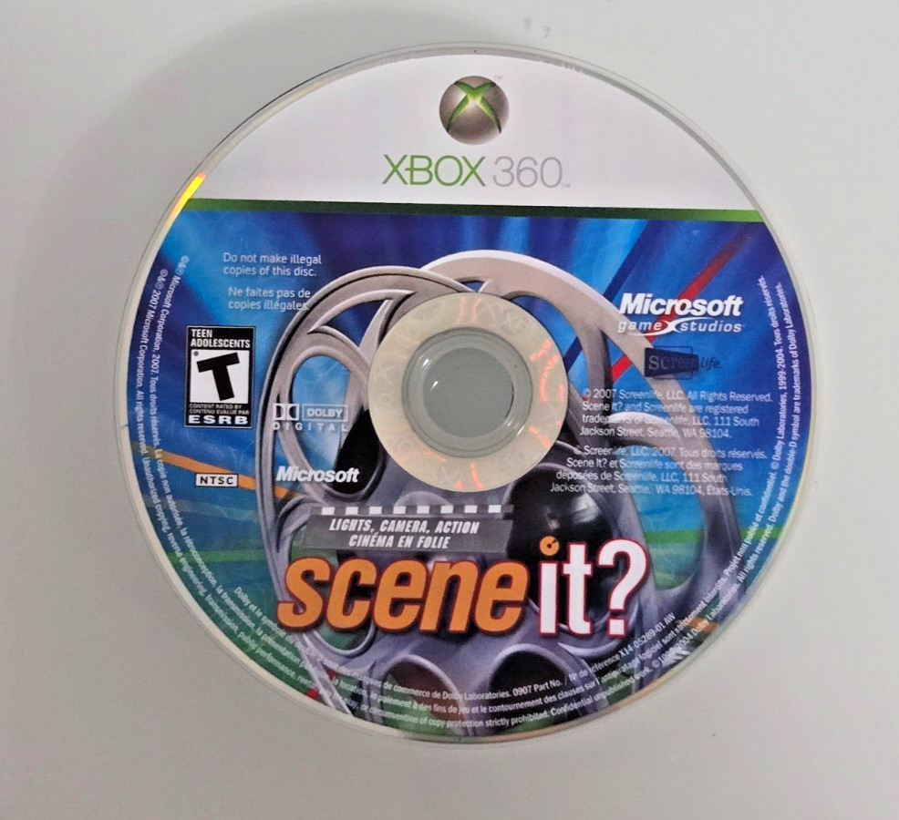 Scene It? Lights Camera Action (Microsoft XBOX 360) DISC ONLY