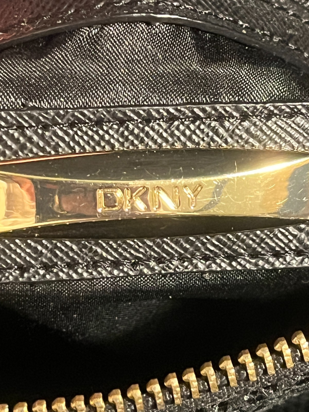 DKNY Black Leather Shimmer Python Print Convertib… - image 7