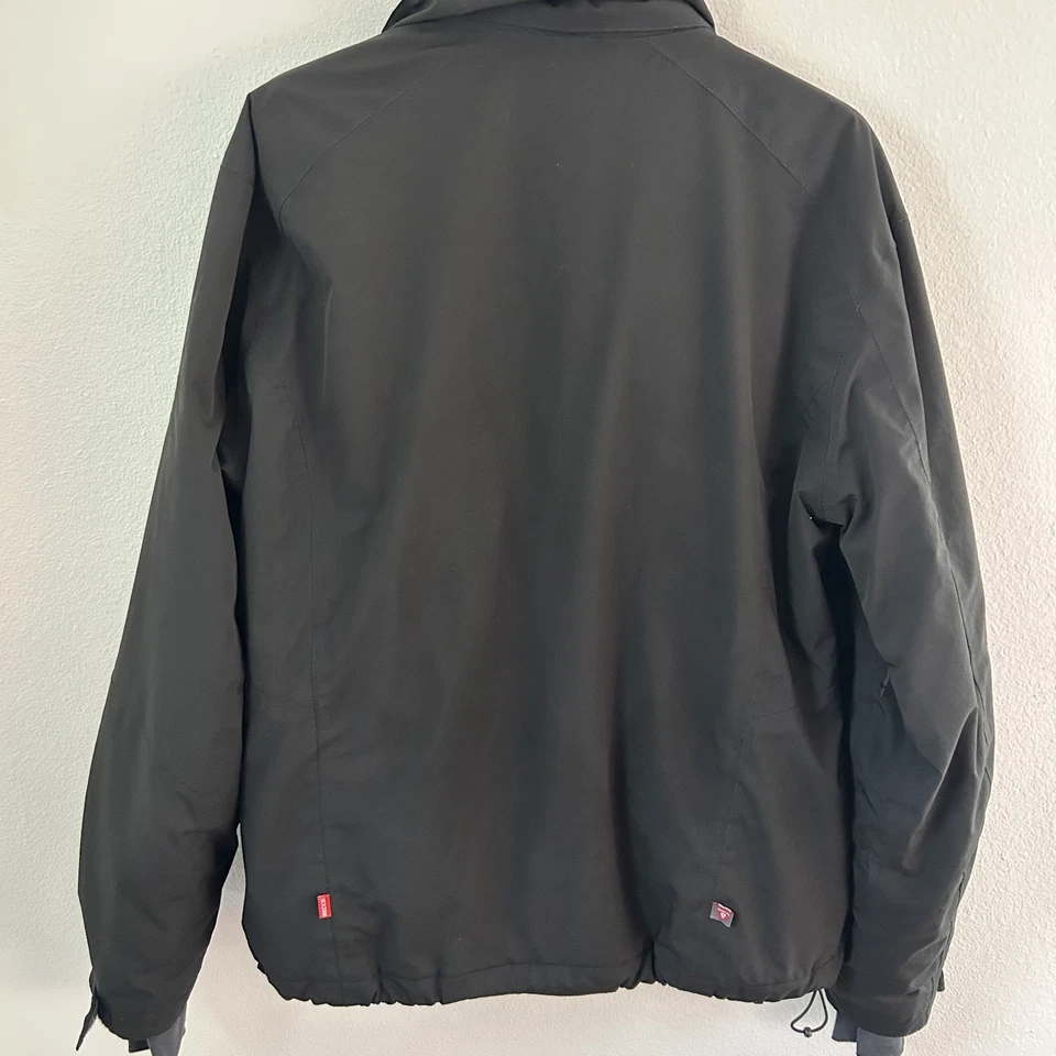 Helly Hansen Ski Jacket Mens Large Black Hellytech H2Flow Recco Hooded Primaloft - Image 4 of 4