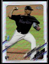 2021 Topps Chrome #193 Sixto Sanchez Refractor Baseball Card 2002C