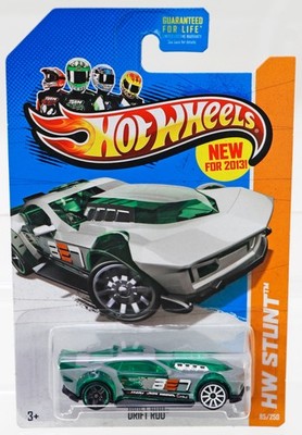 Hot Wheels Drift Rod HW Stunt 2013 Series - X1644 NRFP Gray/Green