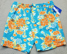 Hurley Board Shorts Men S Multi Floral Stretch Elastic Waist Drawstring Swimwear