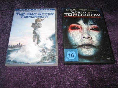 2 SCI-FI-FILM-DVD´S; THE DAY AFTER TOMORROW + WORLD OF TOMORROW;
