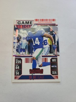 2024 Panini Contenders D K Metcalf RED GAME TICKET # 91 Seahawks