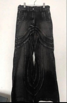 no faith studios BLACK wave heavy denim #QY6GHU | eBay