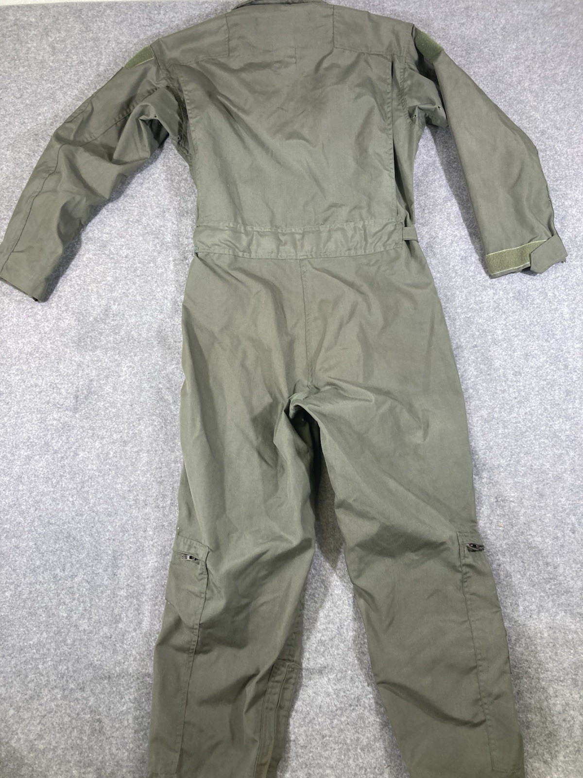 Military Flyers Summer Coveralls Flight Suit Men 38 S Green Fire Resistant Zip
