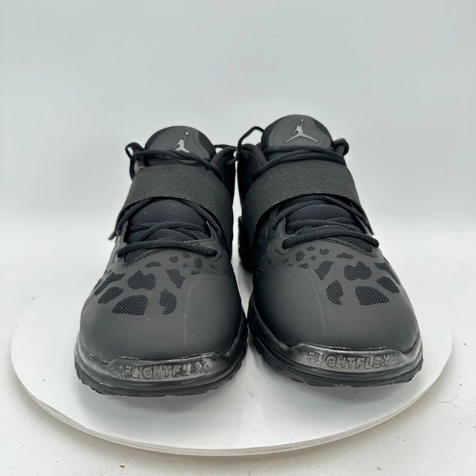 Nike Air Jordan Flight Flex Trainer 2 Hombres Talla 13 768911-010 Negro Correa Zapatos Foto 2 de 4
