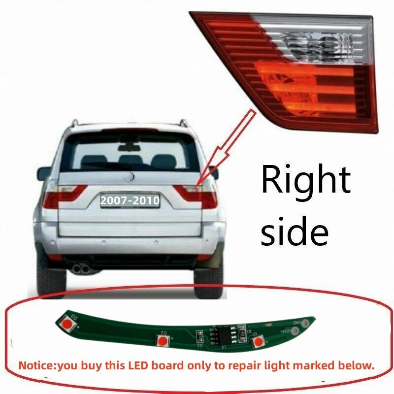 X3　E83 後期 LED　 純正 Mスポーツ テール ランプ ライト 2X New For BMW X3 e83 2007-2010 INNER Tail Light Repair Chip Board