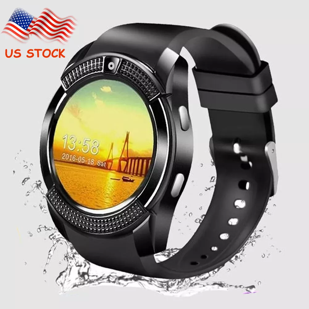 Smart Watch GSM Phone Sleep Monitor Pedometer Remote Camera for Android | eBay