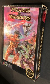 Wizards & Warriors (Nintendo Entertainment System, 1987) NES gioco scatola e manuale