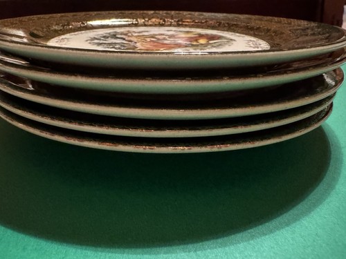 Taylor Smith Taylor China Round Bread & Butter Plate Green 2176 - Picture 2 of 4
