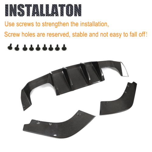 Carbon Heckdiffusor Diffusor Spoiler Heckansatz für BMW 2 Coupe F87 M2 2015-2018 - Bild 9 von 11