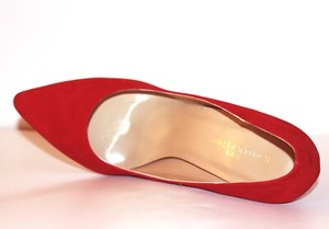High Heel Pointed Toe 4.5 in Stiletto Pumps Red US 10.5 (30)
