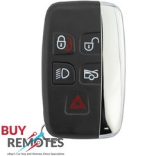 Jaguar 5 Button Replacement Car Key Suits Jaguar XJ, XF, XE, F-Type, D-Pace