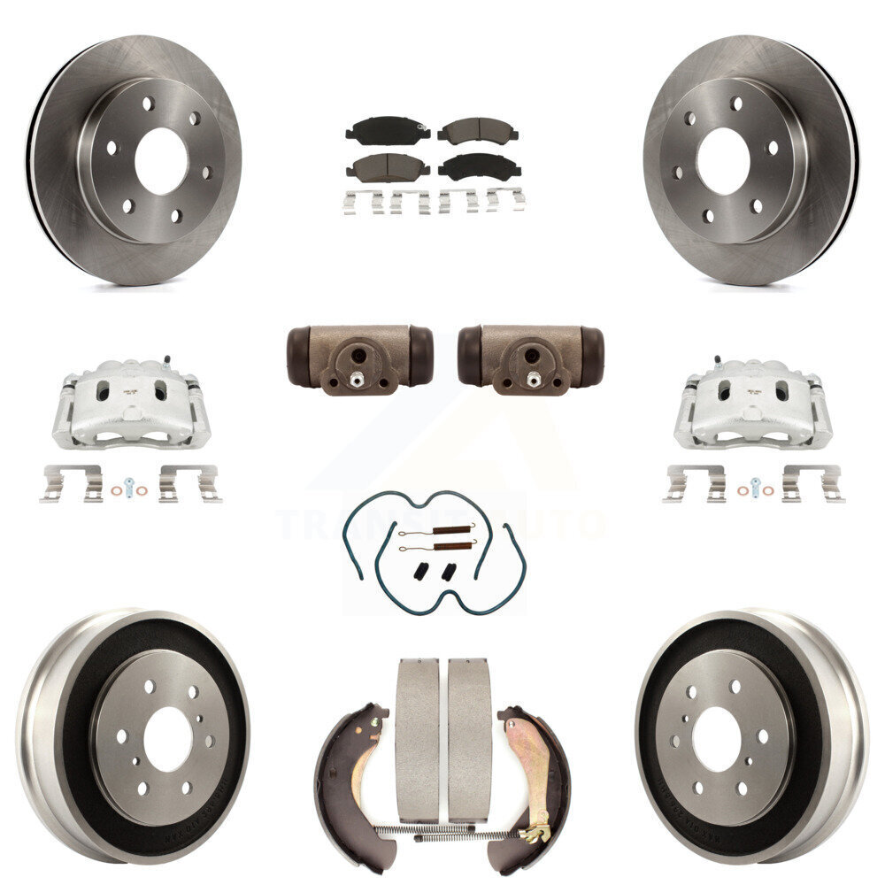 High-Performance Brake Caliper Rotor Drum Ceramic Pad Shoe Cylinder Hardware Kit