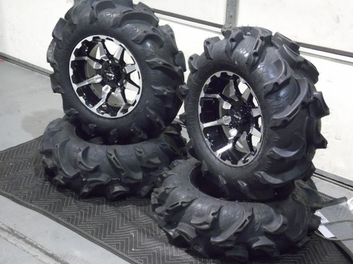 WOLVERINE X2 , X4 28" MEGA MAYHEM ATV TIRE & 14" HD6 M ATV WHEEL KIT IRSL8 - Picture 2 of 7