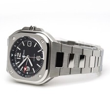 Bell & Ross BR 05 GMT Black Steel BR05G-BL-ST/SST Automatic Wristwatch 2