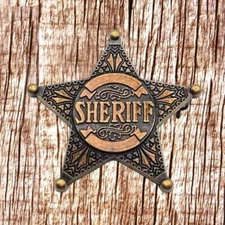 Western Old West Sheriff Badges BAG26