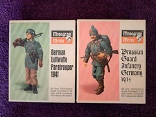 2 Monogram Merite 54mm Prussian Guard Infantry, Luftwaffe Paratrooper