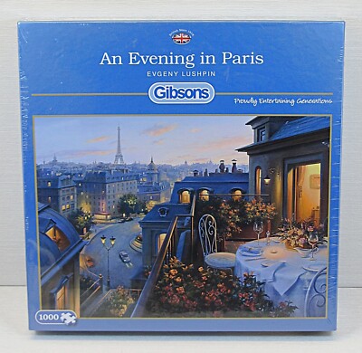 Gibsons 1000 Teile Puzzle Ein Abend in Paris Evgeny Lushpin VERSIEGELT 2014