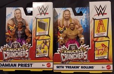 Mattel WWE Knuckle Crunchers lot damian priest and seth freakin rollins
