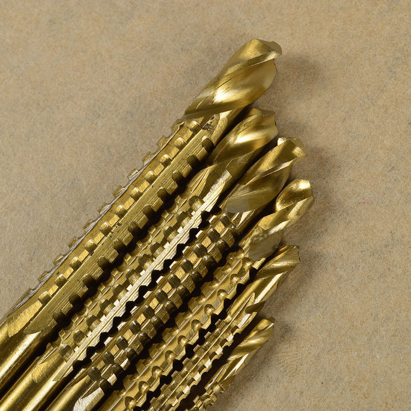 CoCud Spiralbohrer Set 2.5mm - 6 Stück Titan Beschichtet Für Metall