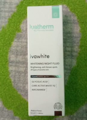 Ivatherm Ivawhite whitening night fluid brightening anti-brown spot glyco acid