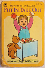 GOLDEN TINY TODDLER BOOK PUT IN TAKE OUT PICTURES BY JAN PALMER