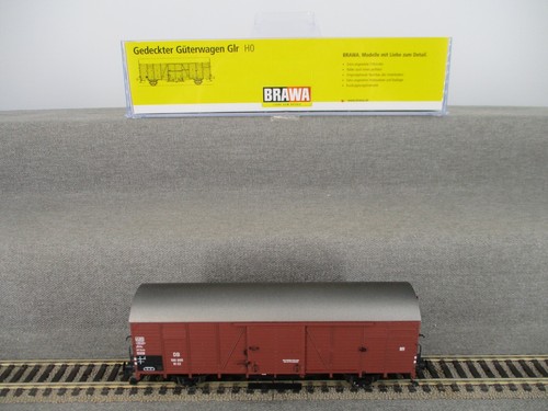 Brawa Spur H0 48711 gedeckter Güterwagen der DB Epoche III in OVP | Zustand: Gebraucht