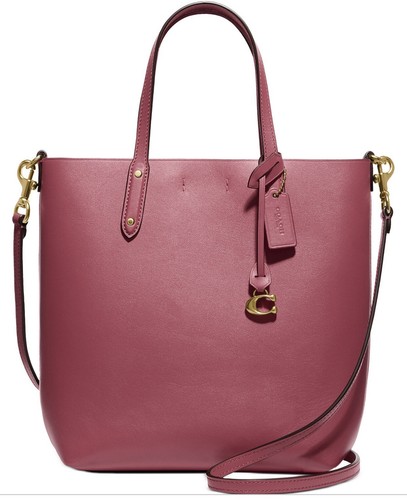 COACH 78217 Refined Calf Leather Central Shopper Tote Dusty Pink /Gold - Picture 2 of 12