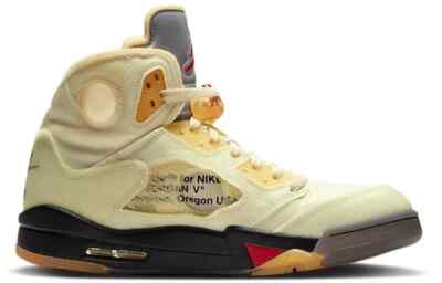 Off-White Nike Air Jordan 5 Retro Sail DH8565-100 Men Sz 11 NEW DS