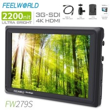 FEELWORLD FW279S 7Inch 2200nit 3G-SDI Mini HDMI DSLR Camera Field Monitor 4K IPS