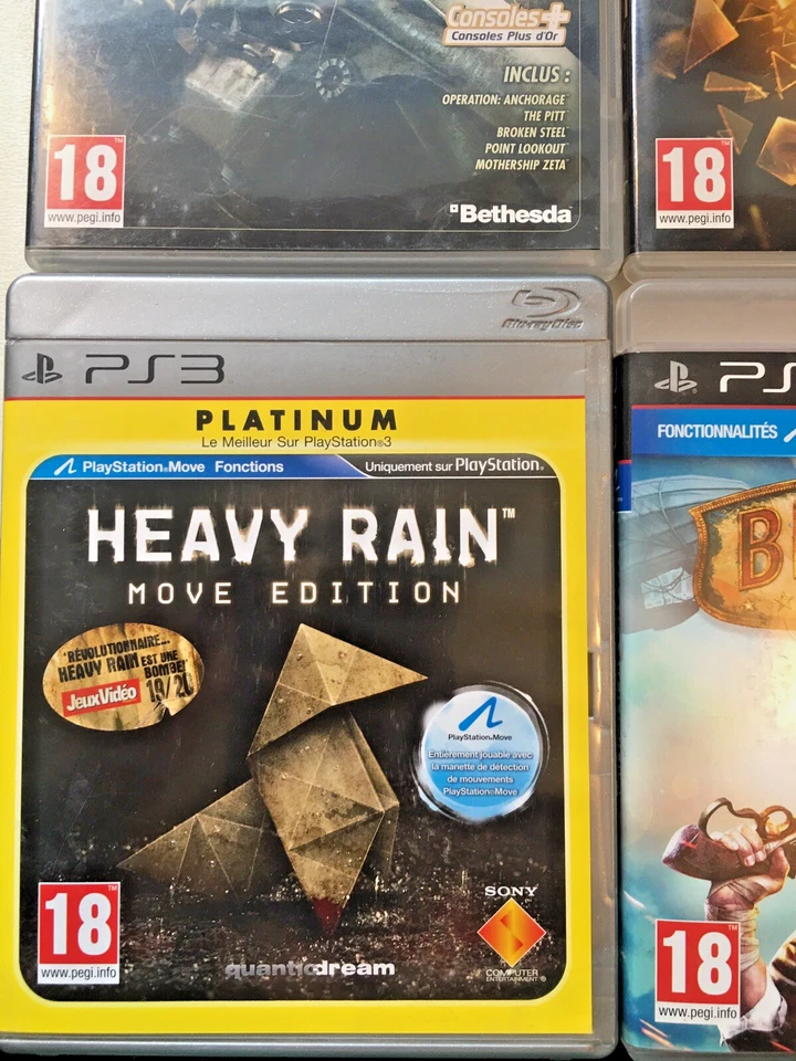 PS3 PlayStation 3 - 4 Spiele - Fallout 3 - Deus Ex - Heavy Rain - Bioshock (202) - Bild 3 von 4