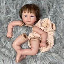 Kit Muñeca Renacida Pintada 19" Felicia Paño de Pelo Enraizado Cuerpo Sin Montar Hágalo Usted Mismo Piezas