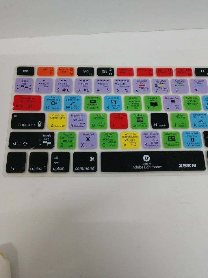 Recubrimiento de teclado de silicona diseño de atajo XSKN, Mackbook Pro/Air Adobe Lightroom Foto 2 de 4