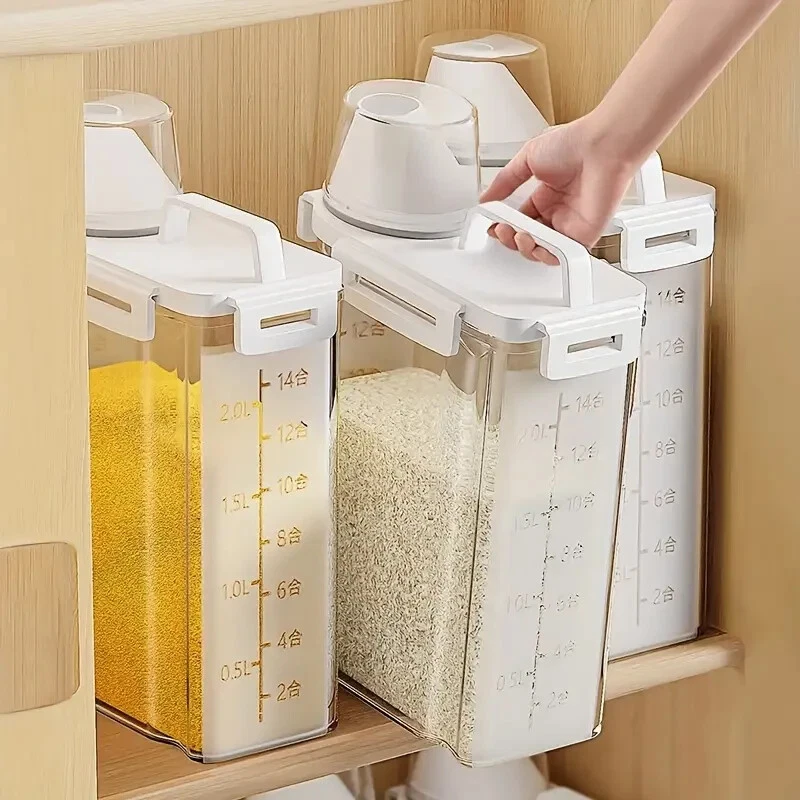 Airtight Food Storage Container With Lid - Moisture & Leak-Proof, Compact, Smart