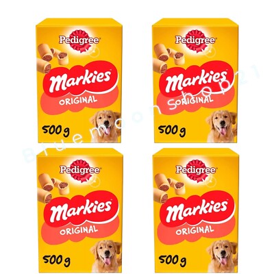 X 500g Pedigree Markies Mini Dog Treats Biscuits Meaty Rolls