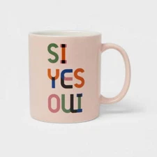 15oz Stoneware Si Yes Oui Mug - Room Essentials